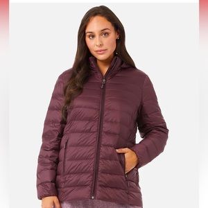 ❄️New Balance Maroon Puffer Jacket